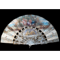 Young girls in bloom and swing, fan by Masly Dubois-Davesnes circa 1865