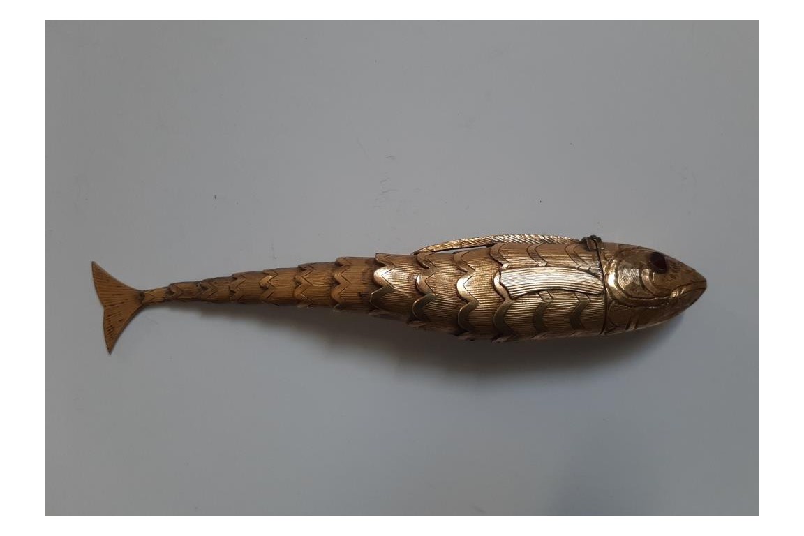 Poisson, boite à épices, XVIIIeme siècle