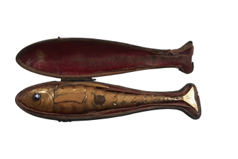 Poisson, boite à épices, XVIIIeme siècle