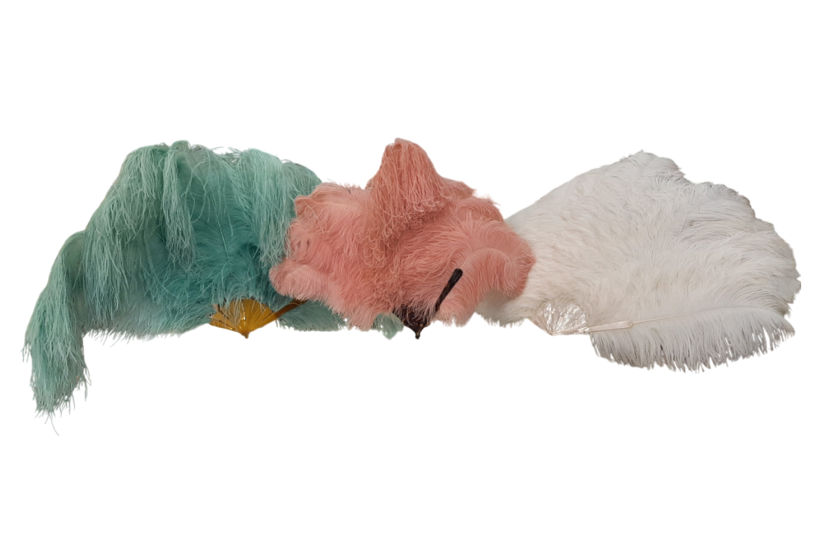 Plumes en folie, éventails vers 1920-25