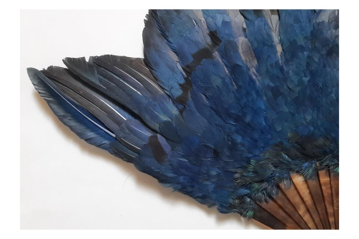 Oiseau bleu, éventail Duvelleroy (?)  vers 1922