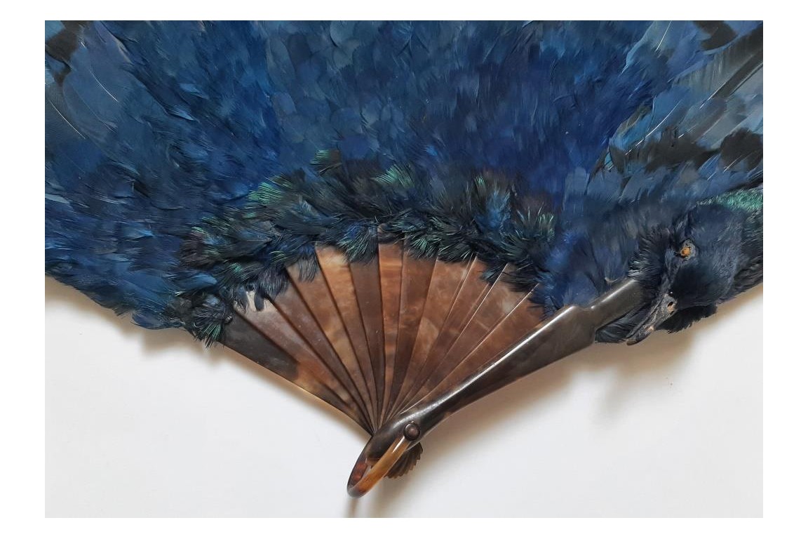 Oiseau bleu, éventail Duvelleroy (?)  vers 1922