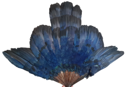 Oiseau bleu, éventail Duvelleroy (?)  vers 1922