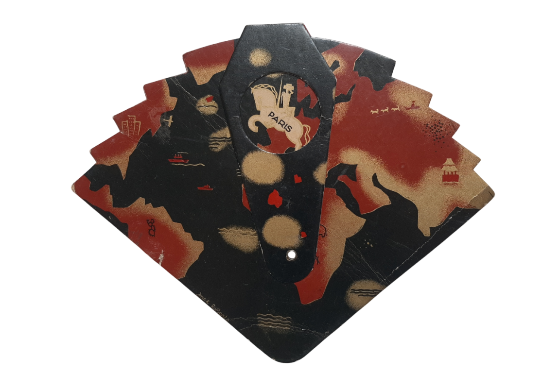 Galeries La fayette, advertising fan by Jack Roberts, circa 1931