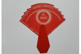 Galeries La fayette, advertising fan by Jack Roberts, circa 1931