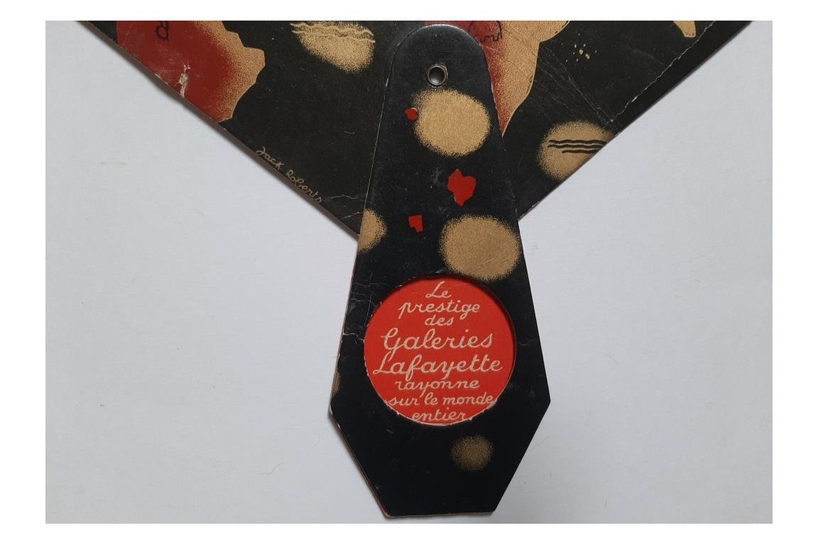 Galeries La fayette, advertising fan by Jack Roberts, circa 1931