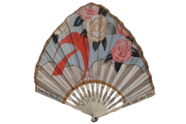 Parfum June Roses de Morny, éventail de Lopez après 1918