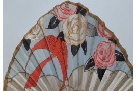 Parfum June Roses de Morny, éventail de Lopez après 1918