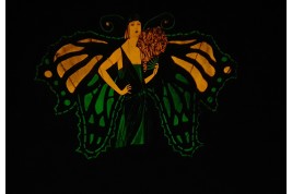 Lumineux Radiana, éventail publicitaire phosphorescent, vers 1925