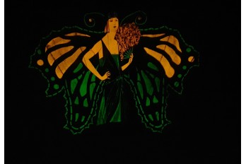 Lumineux Radiana, éventail publicitaire phosphorescent, vers 1925