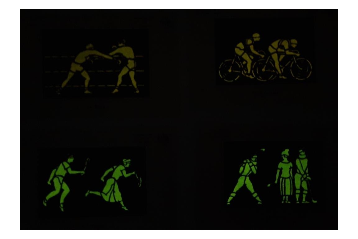 Lumineux Radiana and sports at the Olympic Games, cards circa 1924