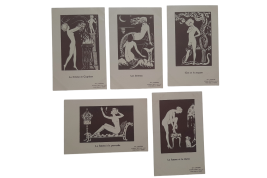 Lumineux Radiana et la femme, cartes vers 1922-25