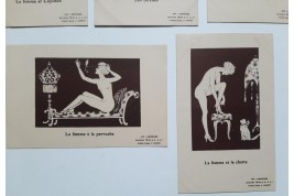 Lumineux Radiana et la femme, cartes vers 1922-25