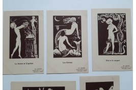 Lumineux Radiana et la femme, cartes vers 1922-25