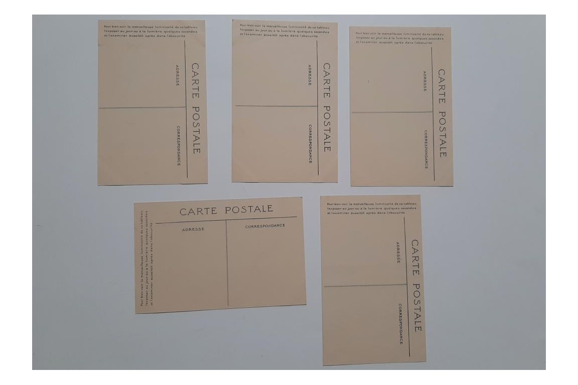 Lumineux Radiana et la femme, cartes vers 1922-25