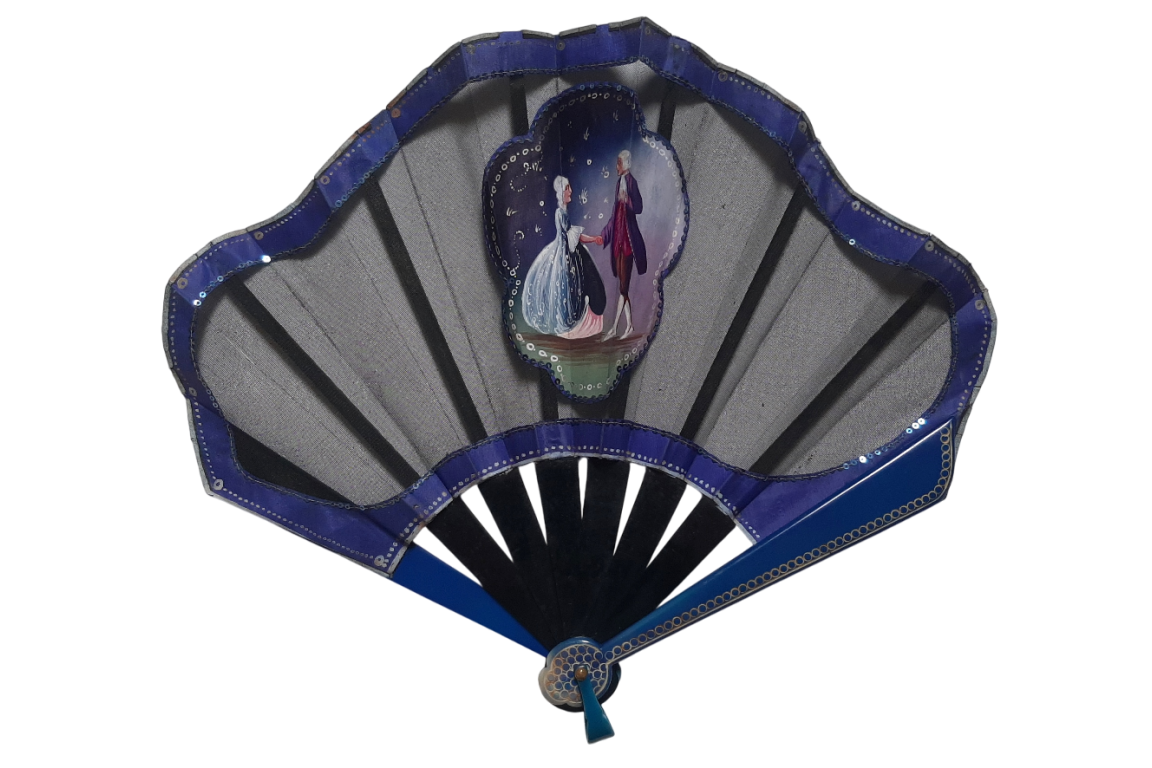 Les galants bleu, éventail vers 1924-30