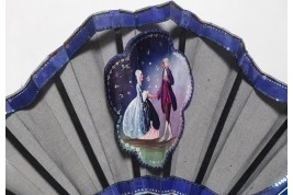 Les galants bleu, éventail vers 1924-30