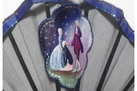 Les galants bleu, éventail vers 1924-30