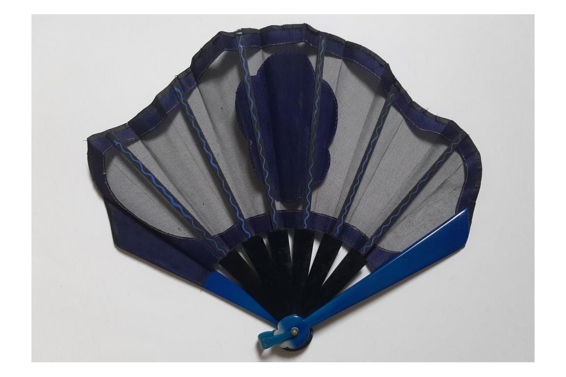 Les galants bleu, éventail vers 1924-30