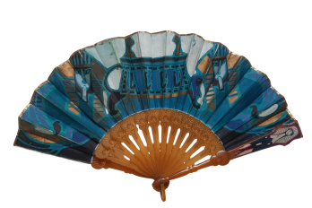 Égyptomanie et Tutmania, éventail vers 1922-1930