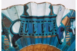 Égyptomanie et Tutmania, éventail vers 1922-1930