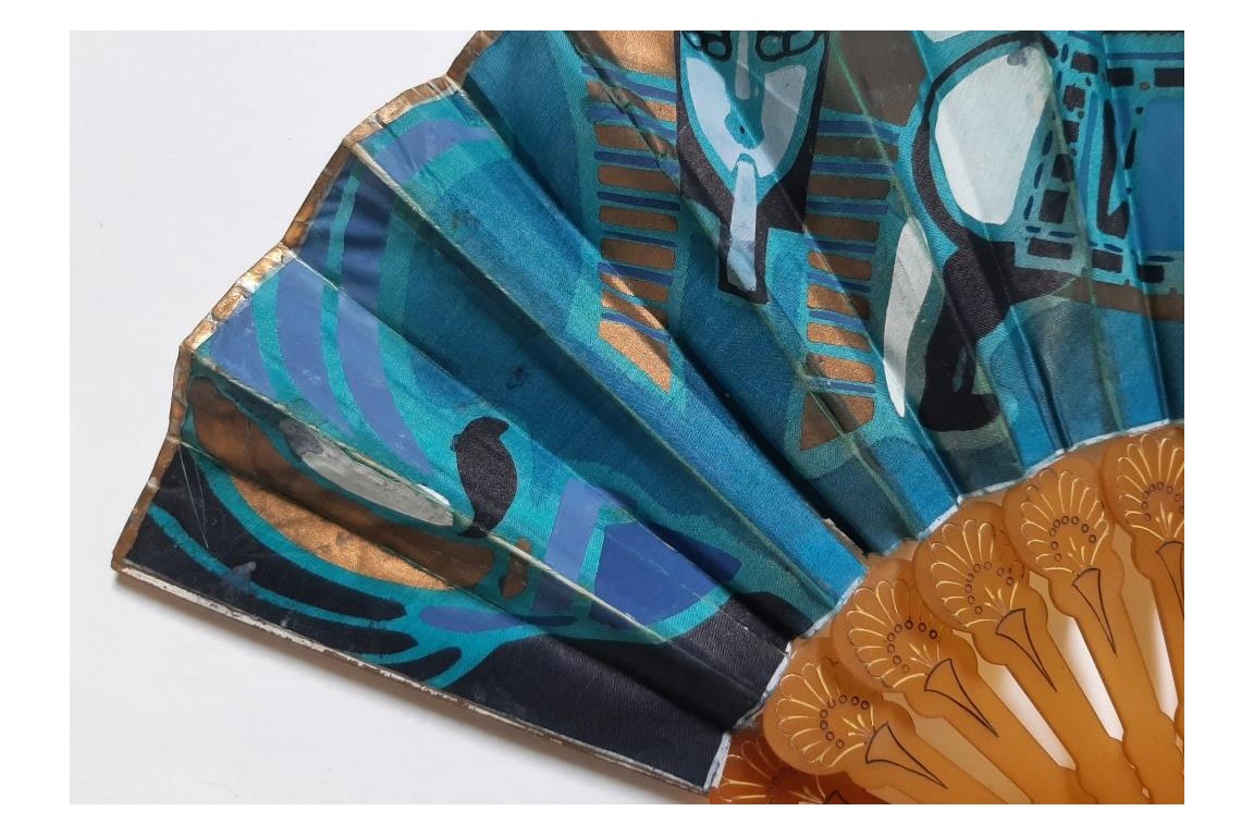 Égyptomanie et Tutmania, éventail vers 1922-1930