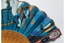 Égyptomanie et Tutmania, éventail vers 1922-1930