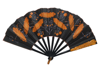 Tournesols, éventail vers 1925-30