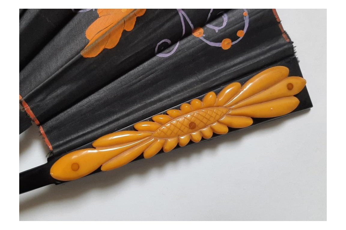 Tournesols, éventail vers 1925-30