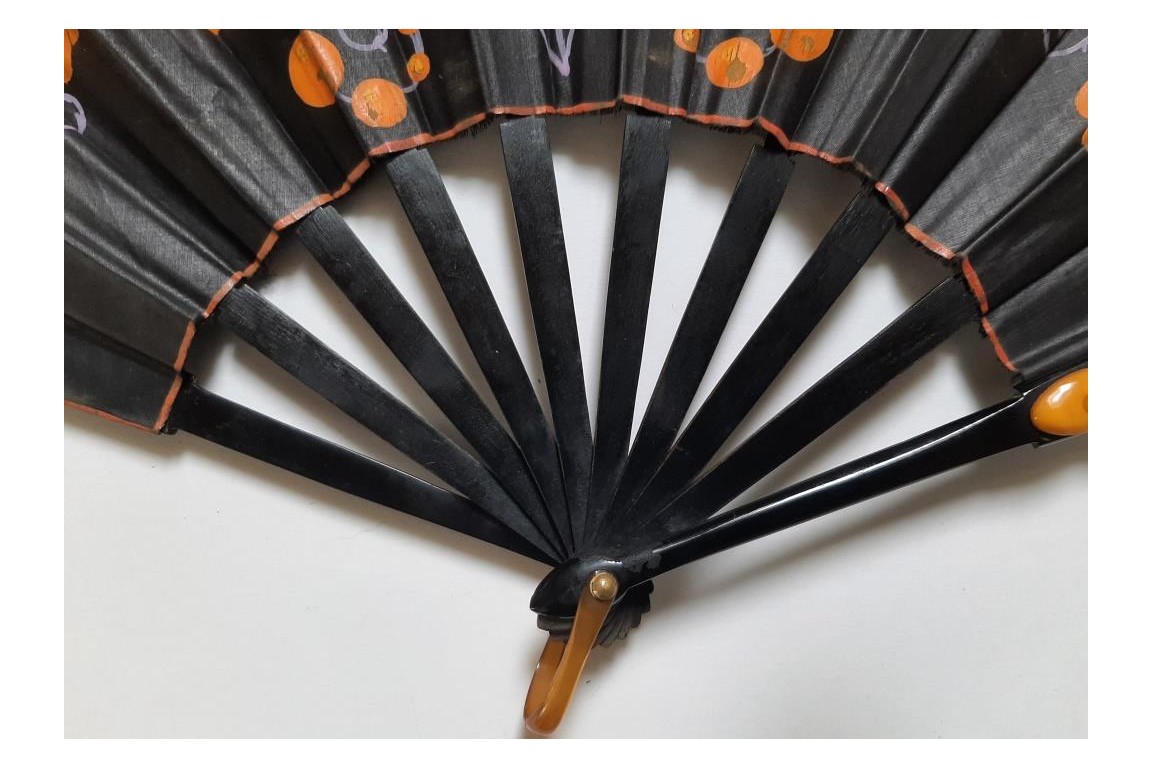 Tournesols, éventail vers 1925-30