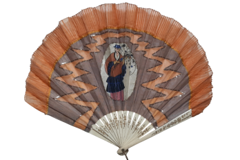 L'élégante à la mode, éventail vers 1920-28