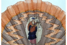L'élégante à la mode, éventail vers 1920-28