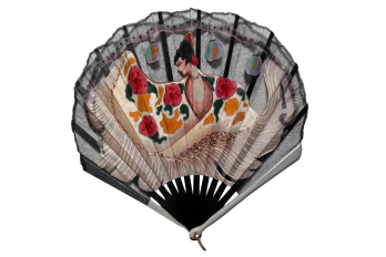 La danseuse de flamenco, éventail Art déco