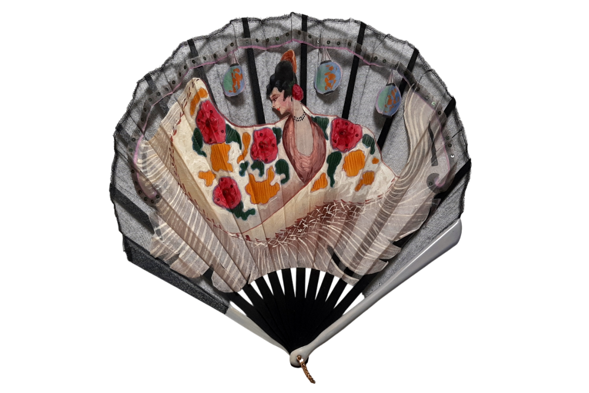 La danseuse de flamenco, éventail Art déco