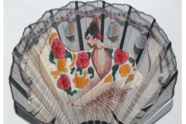 La danseuse de flamenco, éventail Art déco