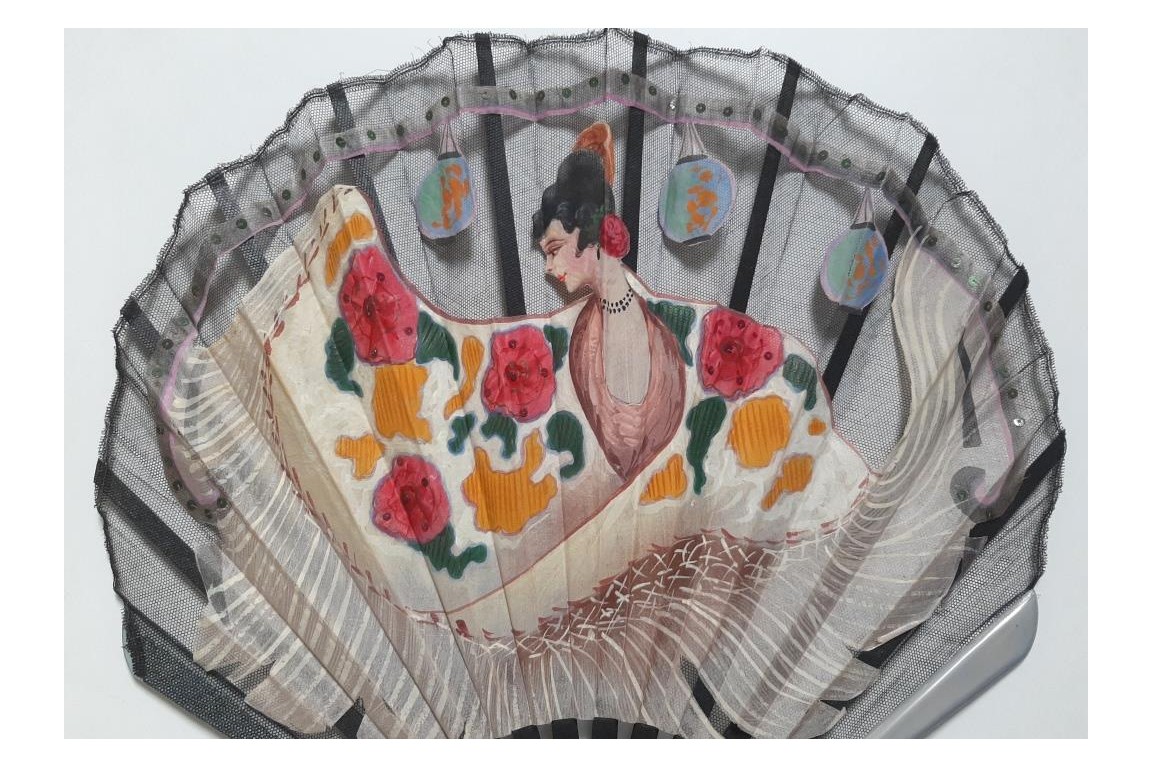 La danseuse de flamenco, éventail Art déco