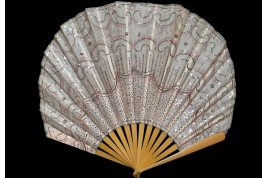 Grand ballon rose, éventail vers 1920-25