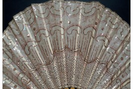 Grand ballon rose, éventail vers 1920-25