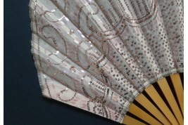 Grand ballon rose, éventail vers 1920-25