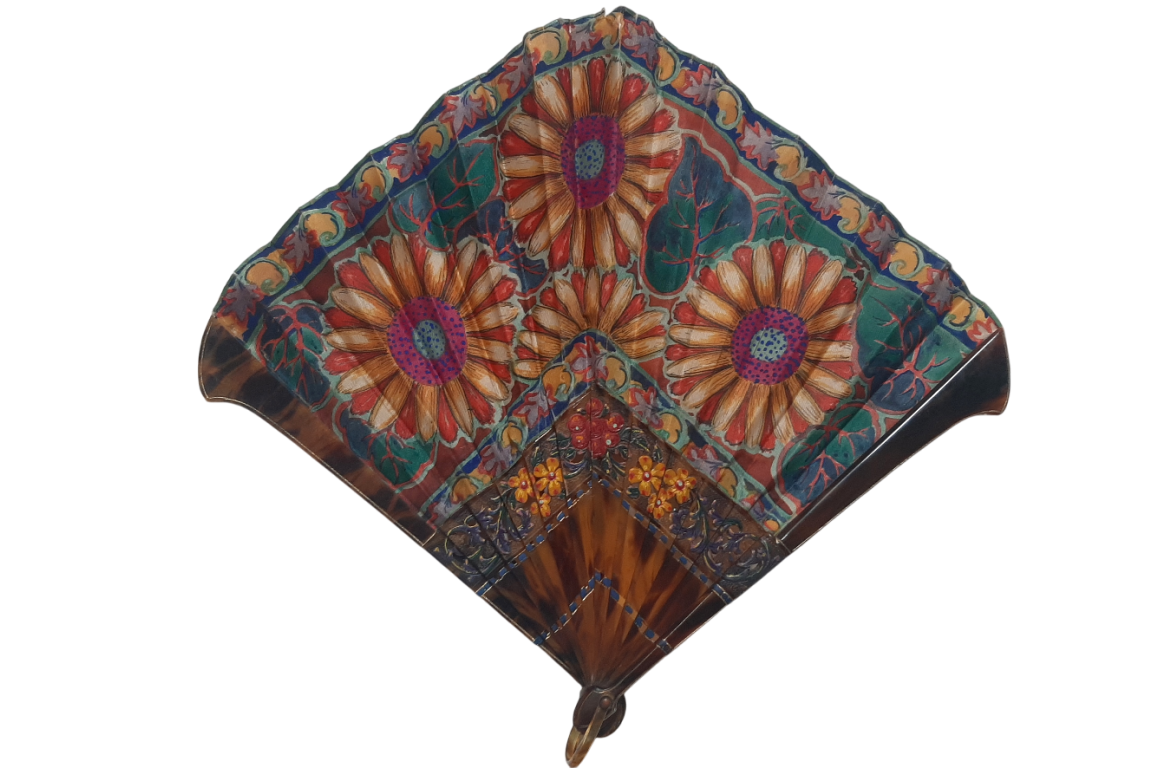 Les tournesols, éventail vers 1925