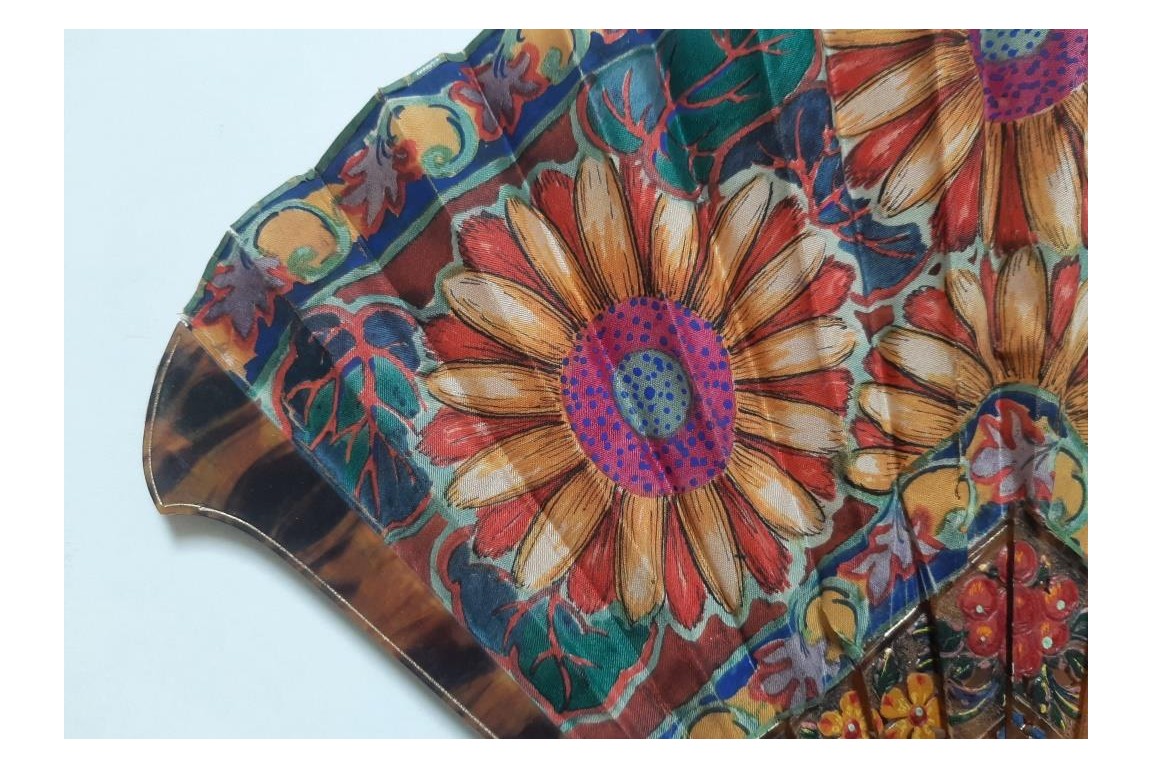 Les tournesols, éventail vers 1925