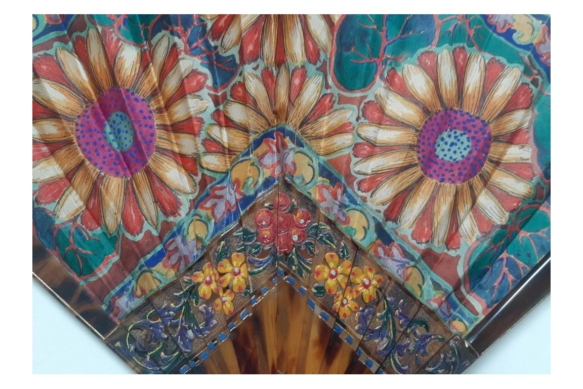 Les tournesols, éventail vers 1925