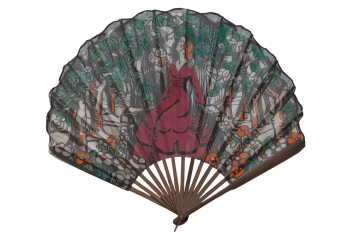 Le baiser, éventail Art déco ?