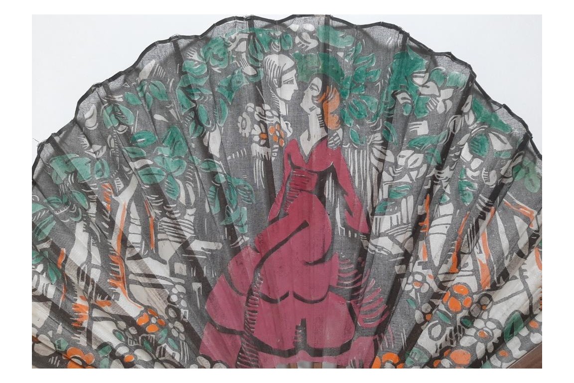 The kiss, Art Deco fan ?