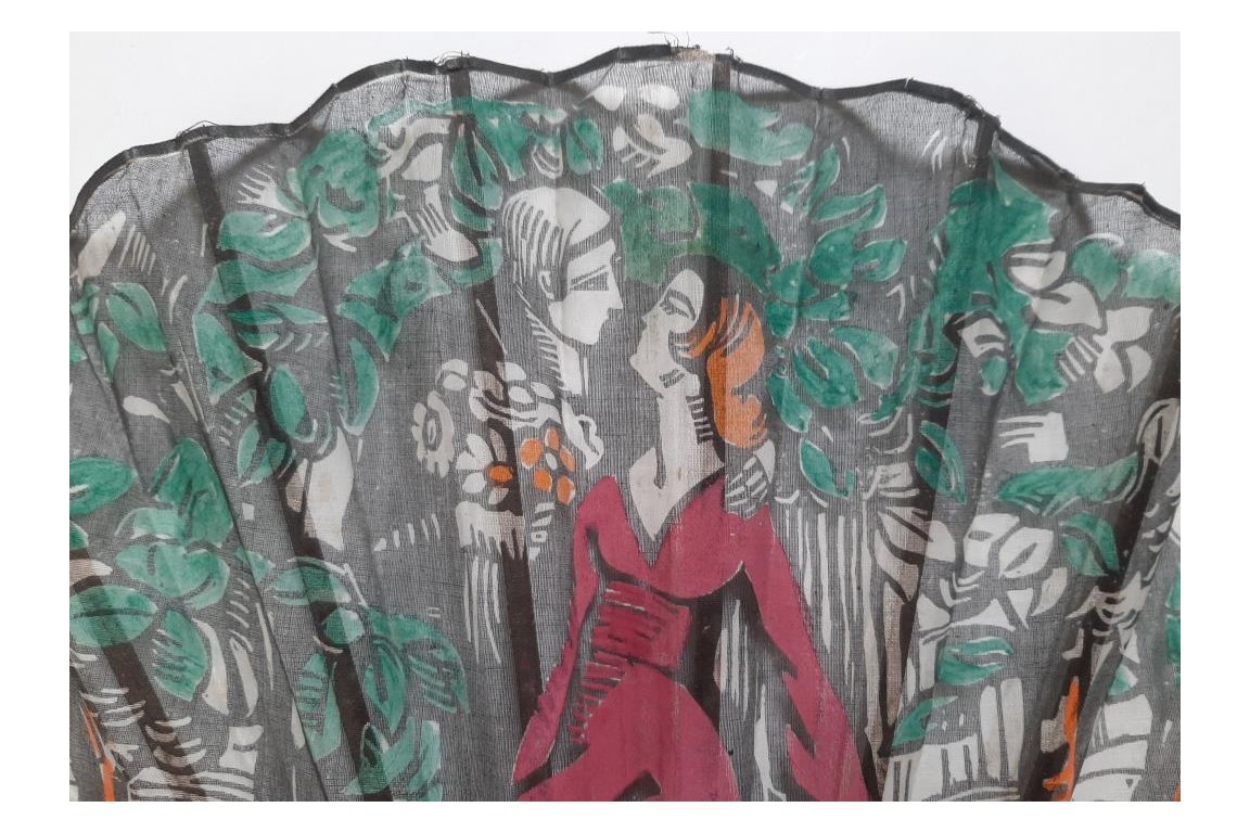 The kiss, Art Deco fan ?