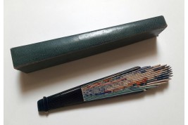 The Oriental Woman with bird of Paradise and Pageboy, fan by Umberto Brunelleschi, circa 1925