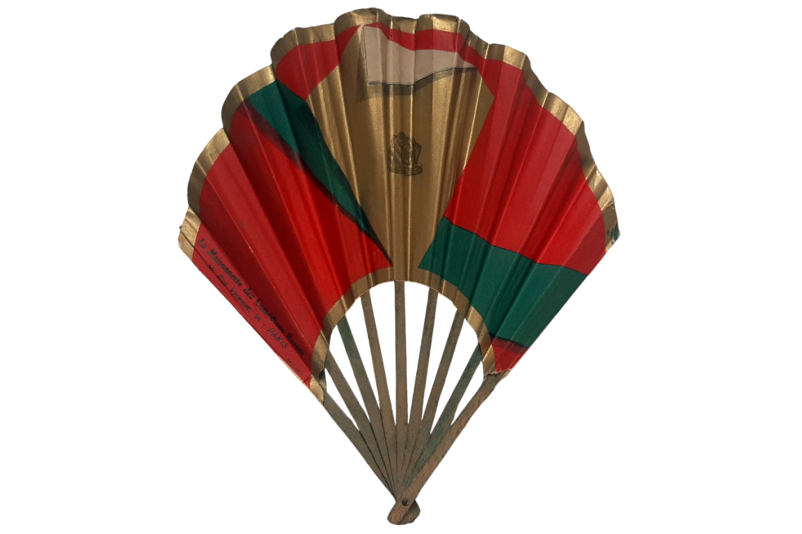 La Maisonnette des Comédiens Russes, advertising fan circa 1920-30