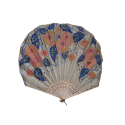 Pink flowers, Art deco fan