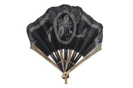 Art déco noir et blanc, éventail vers 1925