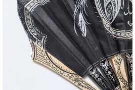 Art déco noir et blanc, éventail vers 1925